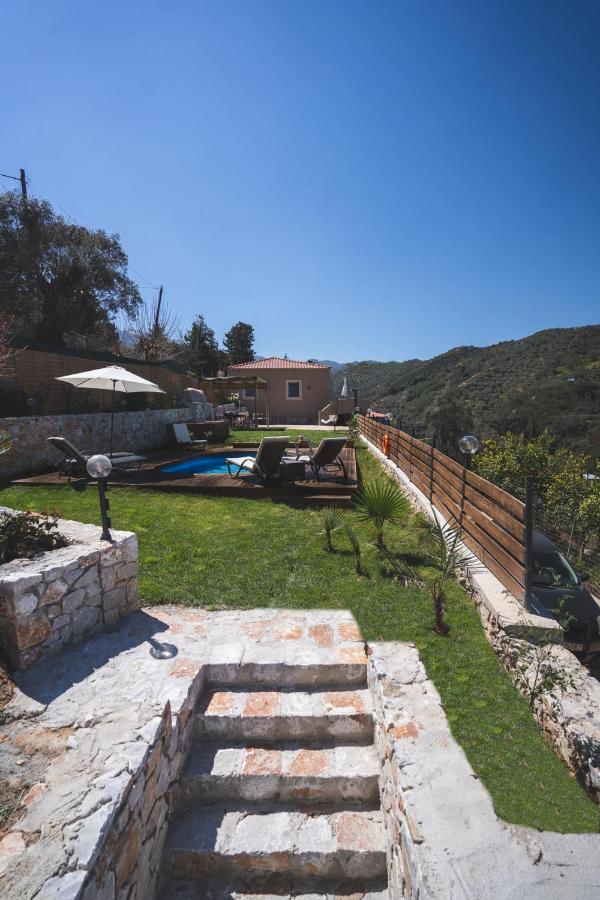 Ampelos Cretan Villa - Private Pool & Heated Ozone Jacuzzi Yerolákkos المظهر الخارجي الصورة