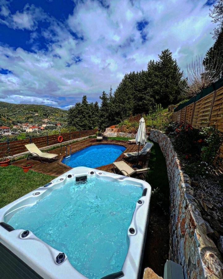 Ampelos Cretan Villa - Private Pool & Heated Ozone Jacuzzi Yerolákkos المظهر الخارجي الصورة